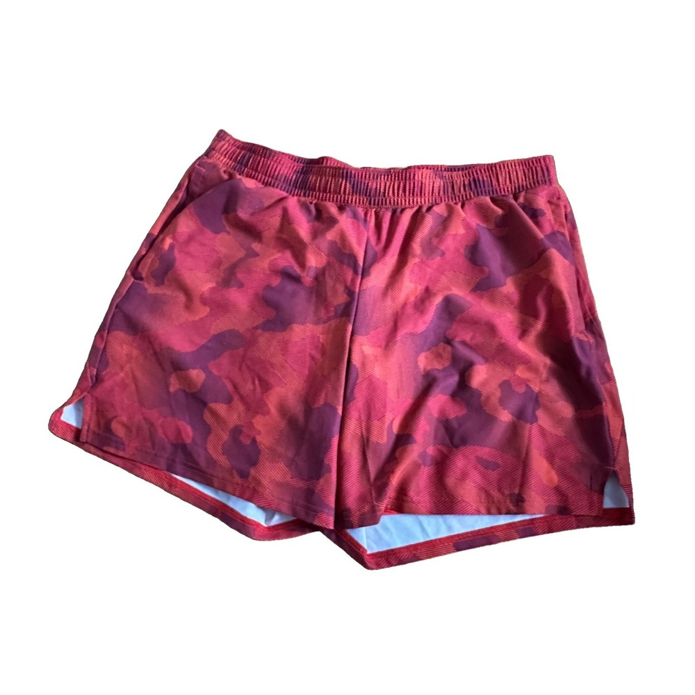 Lined Running Shorts Women's Size L Athletic Red camo All in Motion